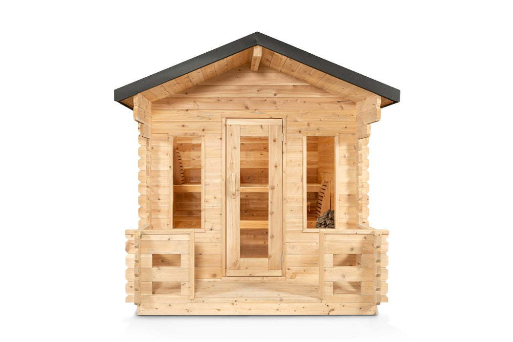Dundalk LeisureCraft Georgian Cabin Sauna with Porch CTC88PW